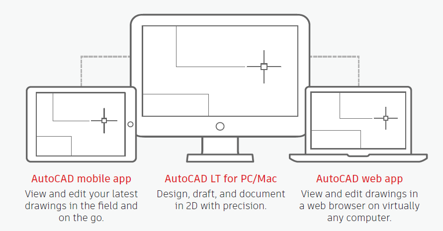 AutoCAD LT - Mobile - Web APP - Mac/PC